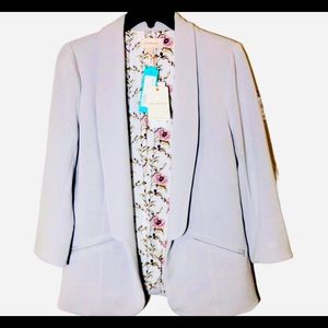 Skies Are Blue NWT Hannah Modal Scuba Blazer-Grey-size M